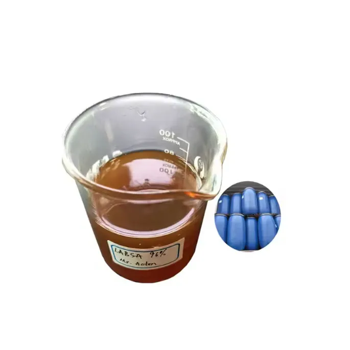 96% LabSA ķīmiskā lineārā alkilbenzola sulfonskābe mazgāšanas līdzekļu CAS 27176-87-0