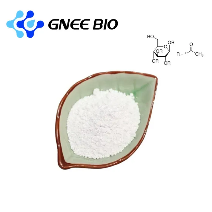 Farmaceitiskā ķīmiskā beta-d-glikozes pentaacetate cas 604-69-3
