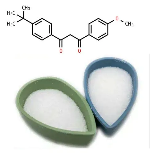 Sauļošanās aģents avobenzons ar augstu tīrību CAS 70356-09-1